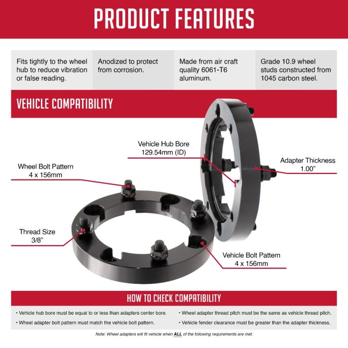 Coyote Wheel Accessories 4156-4156-A38 Wheel Adapter||4156-4156-A38_3.Jpg||88||rev1564156a38||1699169