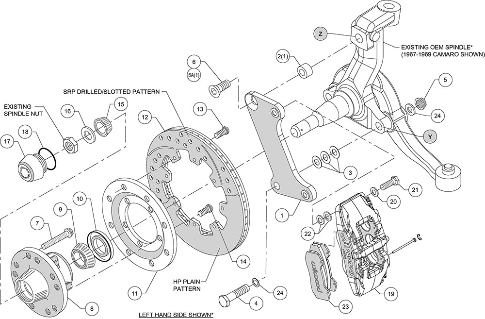 Product of Wilwood Brakes 140-10510-Dr Brake Conversion Kit