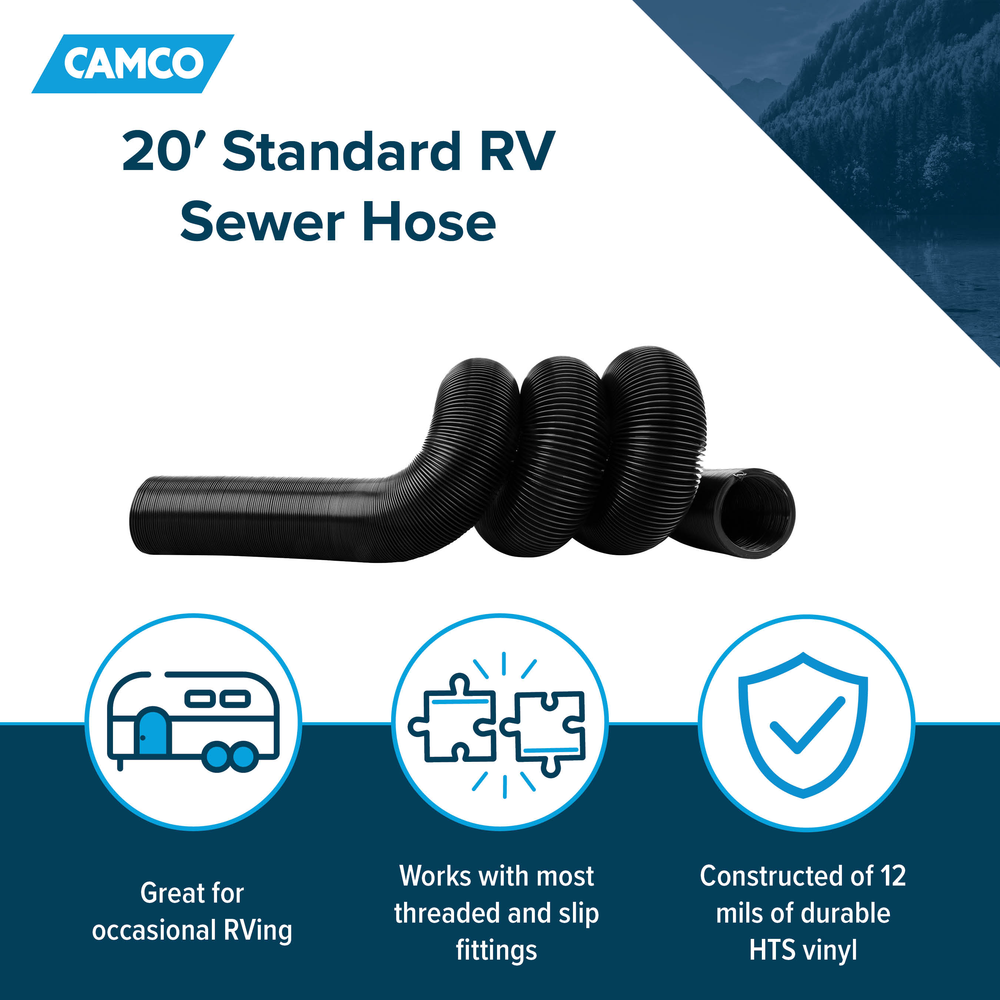 Product of Camco 39611 20 Feet Black Sewer Hose No 