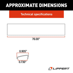 Product of Lippert Components 326192 Screen Door Trim