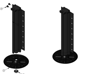 Product of Lippert Components 195860 8000 Pound Hydraulic Trailer Stabilizer Jack Stand 