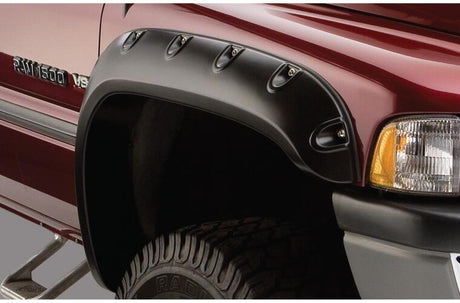 Product of Bushwacker 50029-02 Pocket Style/ Exposed Fasteners Black Fender Flare - Set Of 2 