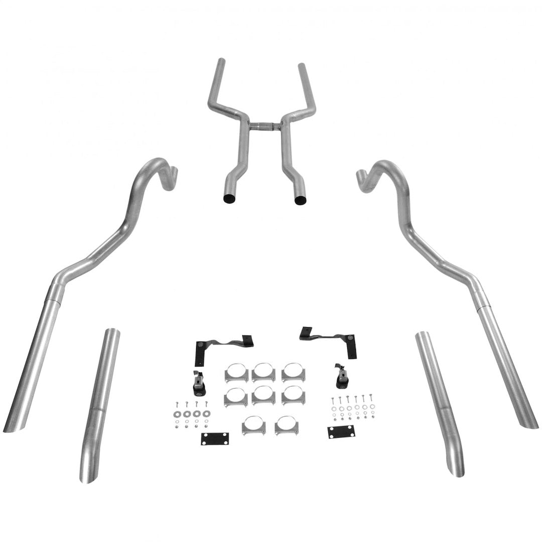 Product of Flowmaster 17107 Exhaust System Kit Header Back System Dual Exhaust System Kit 