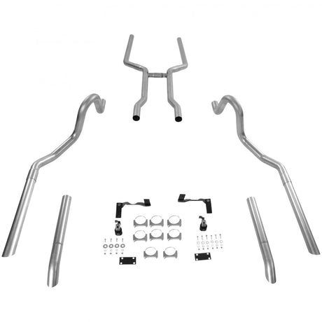 Product of Flowmaster 17107 Exhaust System Kit Header Back System Dual Exhaust System Kit 