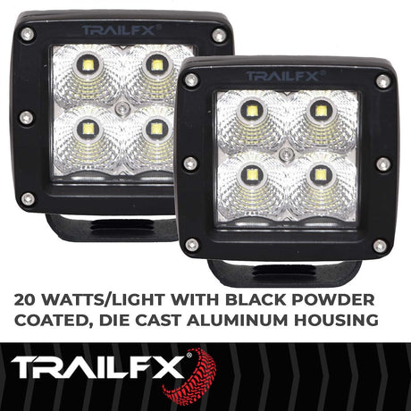 Product of TrailFX 2X2CFPR Driving/ Fog Light 