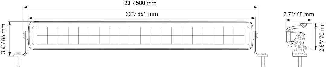 Product of Hella 358176401 Light Bar 