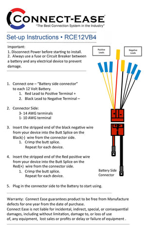 Product of Connect-Ease Rce12vb4 Battery Connection Harness