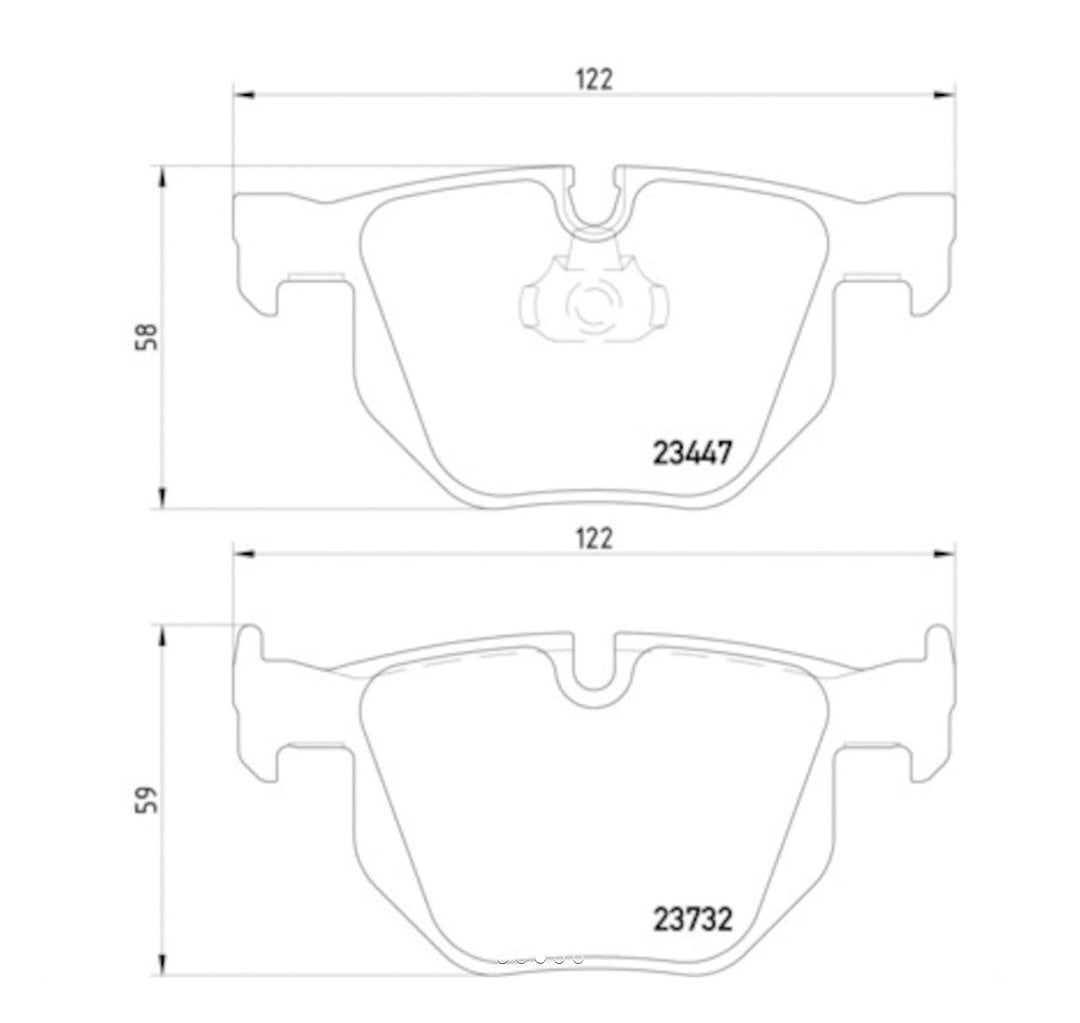 Product of Hella 355013941 Brake Pad - 