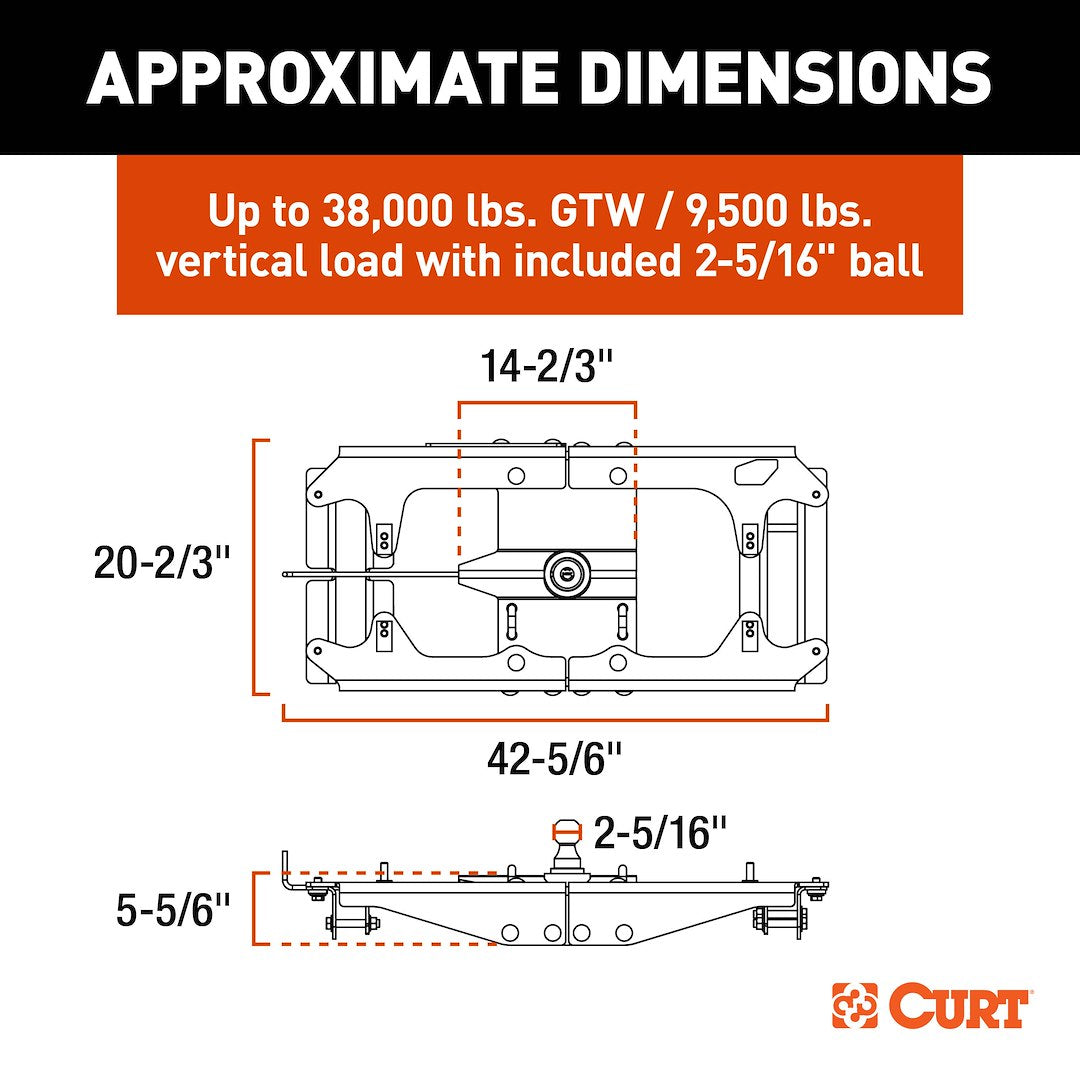 Curt 60703 Gooseneck Trailer Hitch||60703_1.Jpg||86||c9360703||1776153