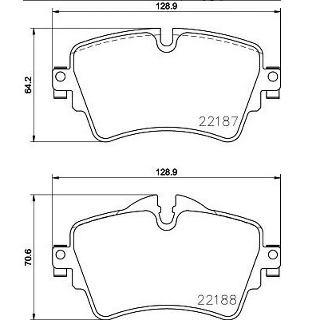 Product of Brembo P06092 Brake Pad - Set Of 4 