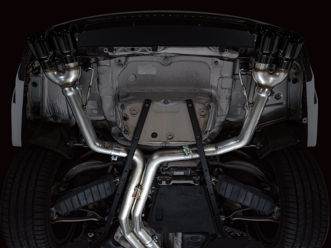 Product of AWE Tuning 3020-43109 Track Edition Cat-Back System Dual Exhaust System Kit 