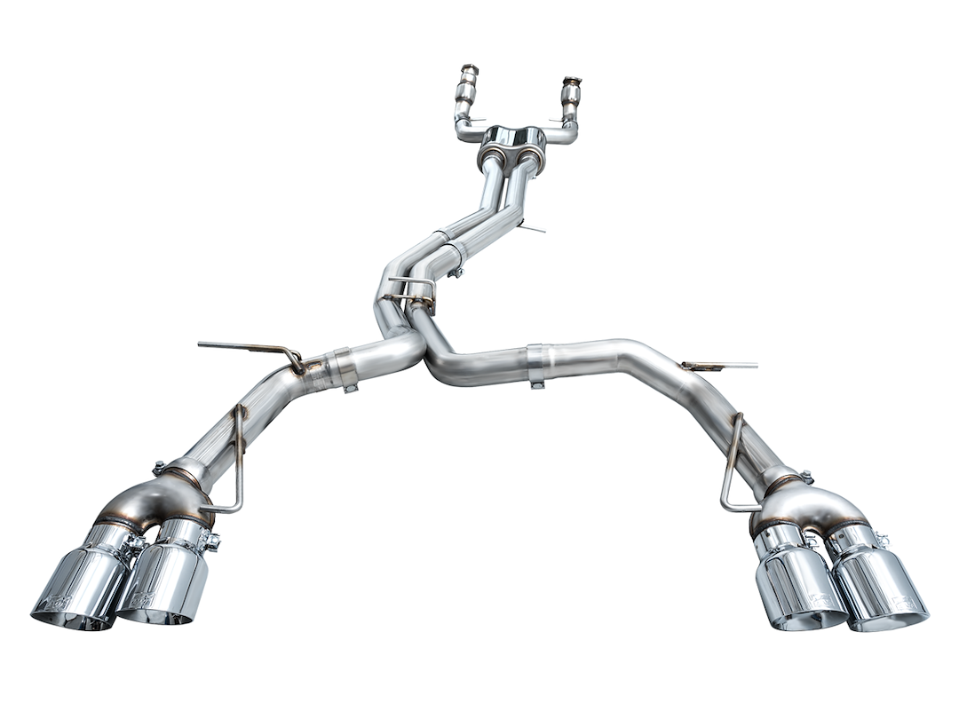 Product of AWE Tuning 3020-42101 Track Edition Cat-Back System Dual Exhaust System Kit 