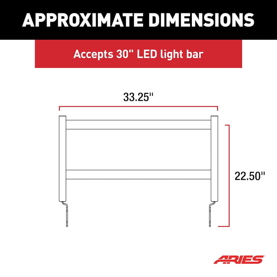 Product of Aries 2165200 Bull Bar  with skid plate 