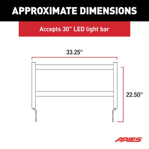 Product of Aries 2165200 Bull Bar  with skid plate 