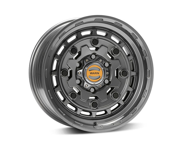 Product of Warn 17x8.5 Gray Wheel - 6x5.50 Bolt Pattern 