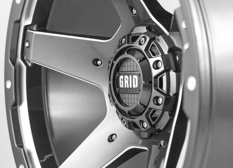 Product of Grid Wheels 20x9 Graphite With Natural Accents Wheel - Not Applicable Bolt Pattern 