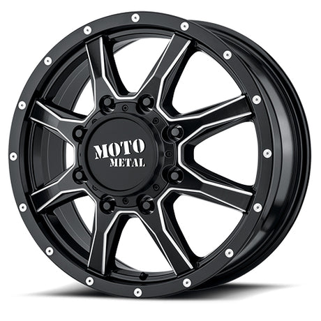 Product of Moto Metal Wheels 20x8.25 Black With Natural Accents Wheel - 8x7.87 Bolt Pattern 