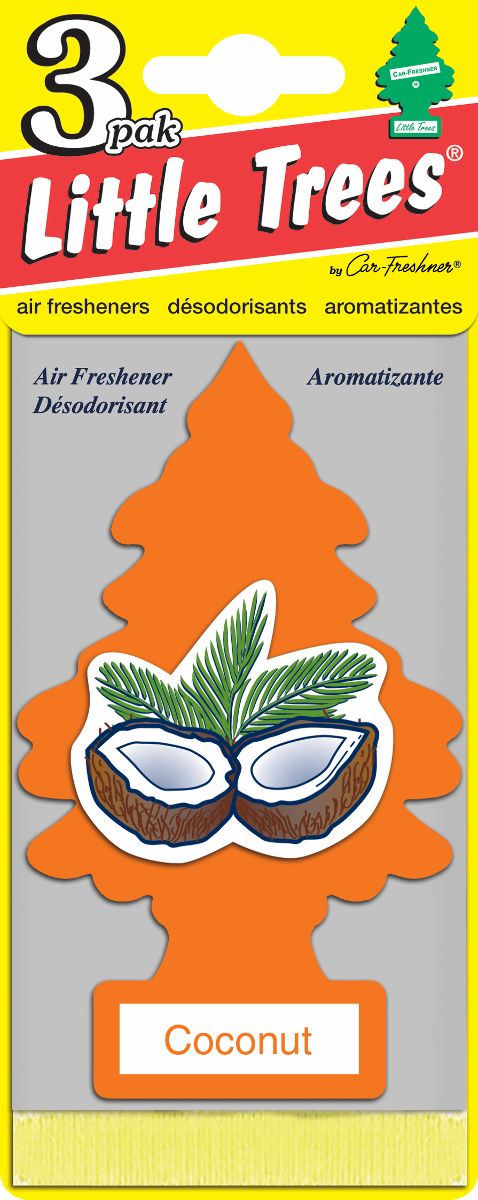 Car Freshner U3s-32017 Air Freshener||coconut-3-Pak.Jpg||85||c15u3s32017||1144782