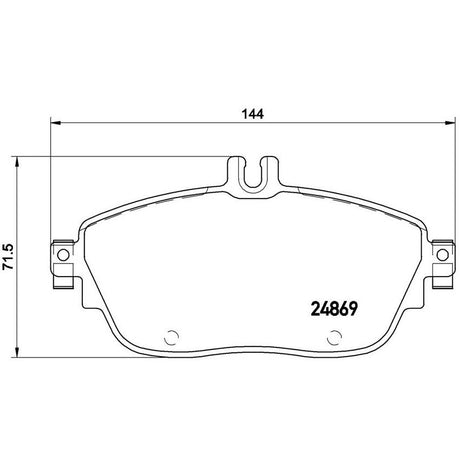 Product of Brembo P50093 Brake Pad - Set Of 4 