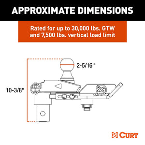 Curt 60663 Gooseneck Trailer Hitch||60663_3008x1990_Ca.Jpg||86||c9360663||1679580