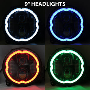 Race Sport Lighting Rs9rgbw Headlight Assembly||||88||rslrs9rgbw||1916718