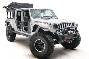 Product of Fab Fours JL18-B4752-B Stubby Series Steel Bare Bumper 