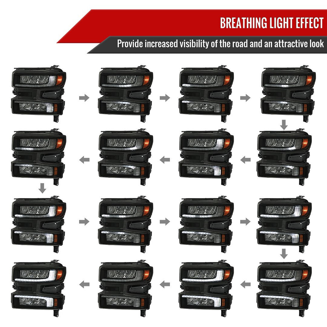 Product of Spec-D Tuning 2lhe-Siv1915sm-G3-Rs Headlight Assembly