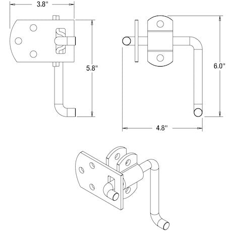 Buyers Products B2589b Door Latch Assembly||b2589b_1.Jpg||86||b83b2589b||1683283