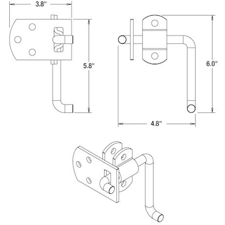 Buyers Products B2589b Door Latch Assembly||b2589b_1.Jpg||86||b83b2589b||1683283