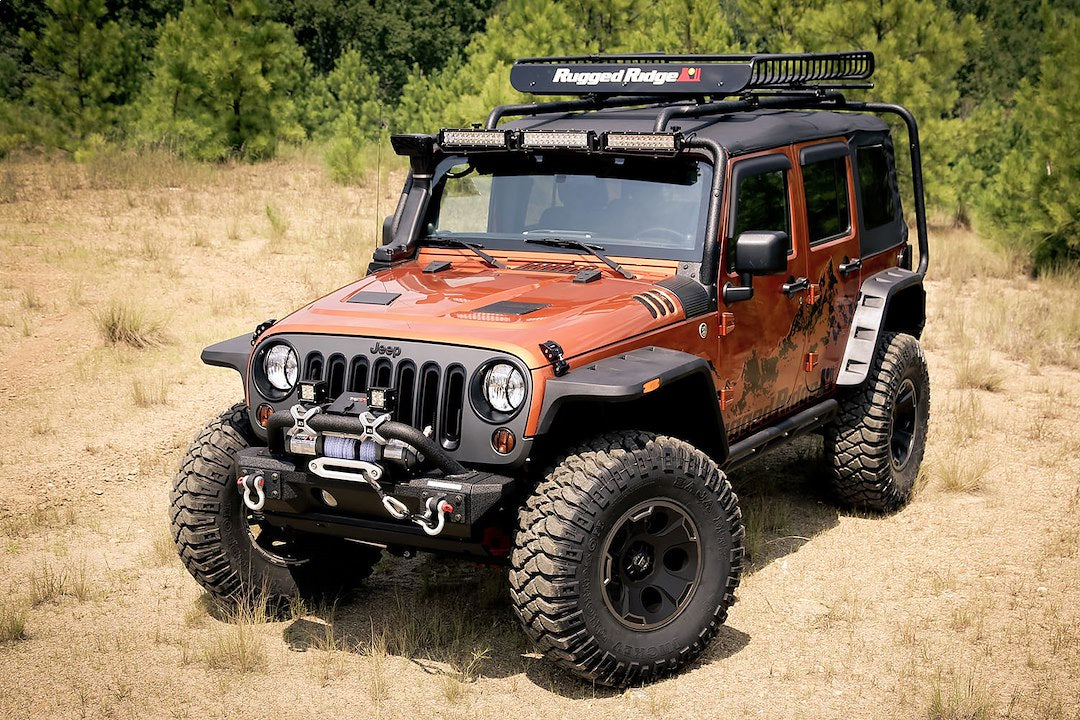 Product of Rugged Ridge 11640.10 Pocket Style/ Exposed Fasteners Black Fender Flare - Set Of 4 