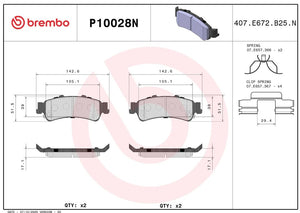 Brembo P10028n Brake Pad||p10028n_2.Jpg||86||brmp10028n||2091541