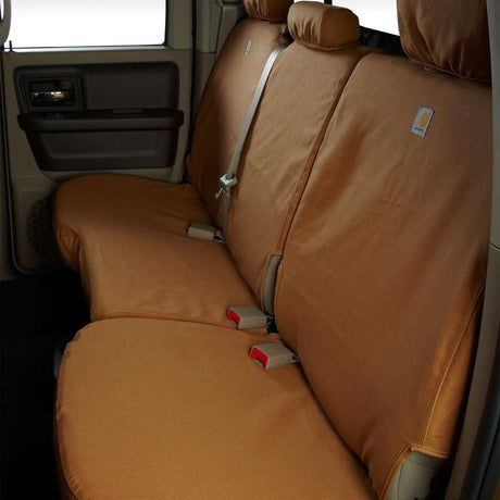 Product of Covercraft SSC8479CABN Carhartt® SeatSaver® Carhartt Brown Duck Weave Fabric Seat Cover 