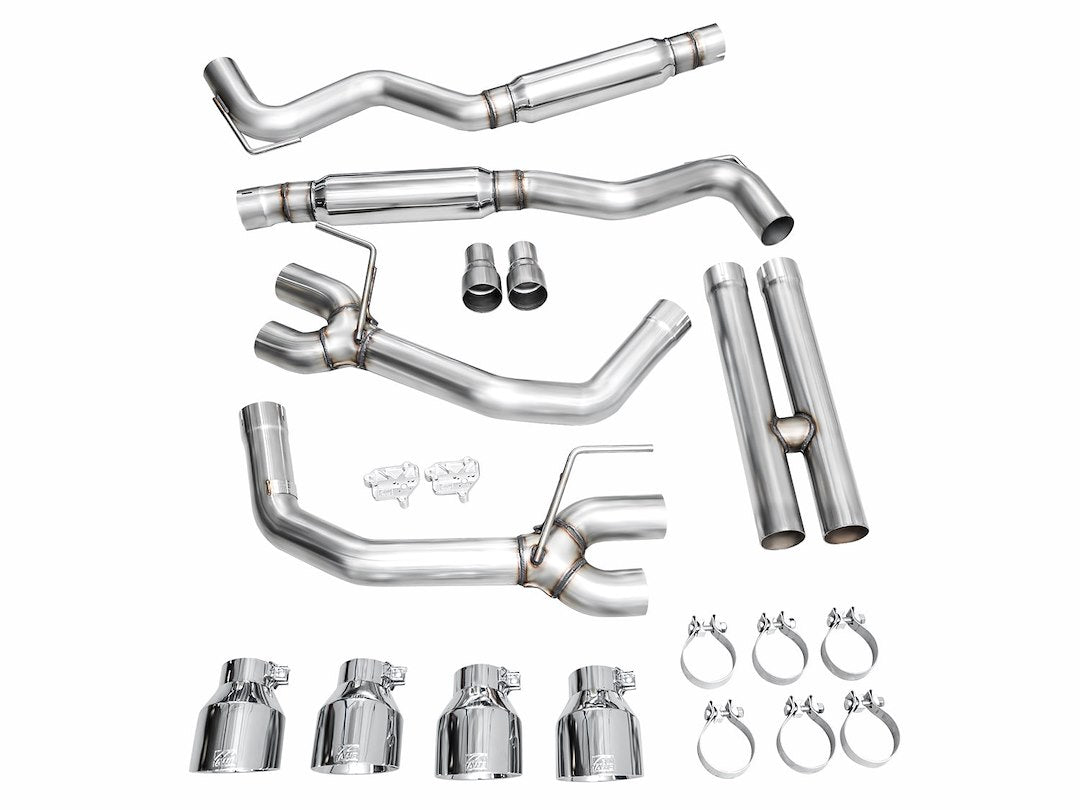 Product of AWE Tuning 3020-42375 Track Edition Cat-Back System Dual Exhaust System Kit 