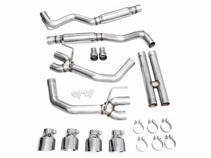 Product of AWE Tuning 3020-42375 Track Edition Cat-Back System Dual Exhaust System Kit 