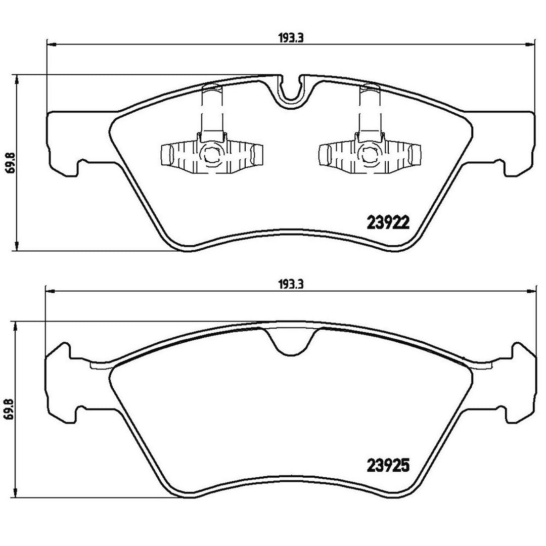 Product of Brembo P50063 Brake Pad - Set Of 4 
