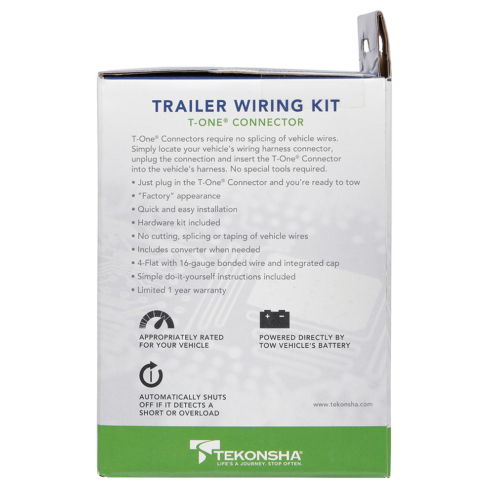 Product of Tekonsha 118776 Vehicle End 4 Flat Trailer Wiring Connector 
