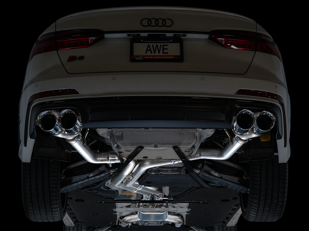Product of AWE Tuning 3020-42101 Track Edition Cat-Back System Dual Exhaust System Kit 
