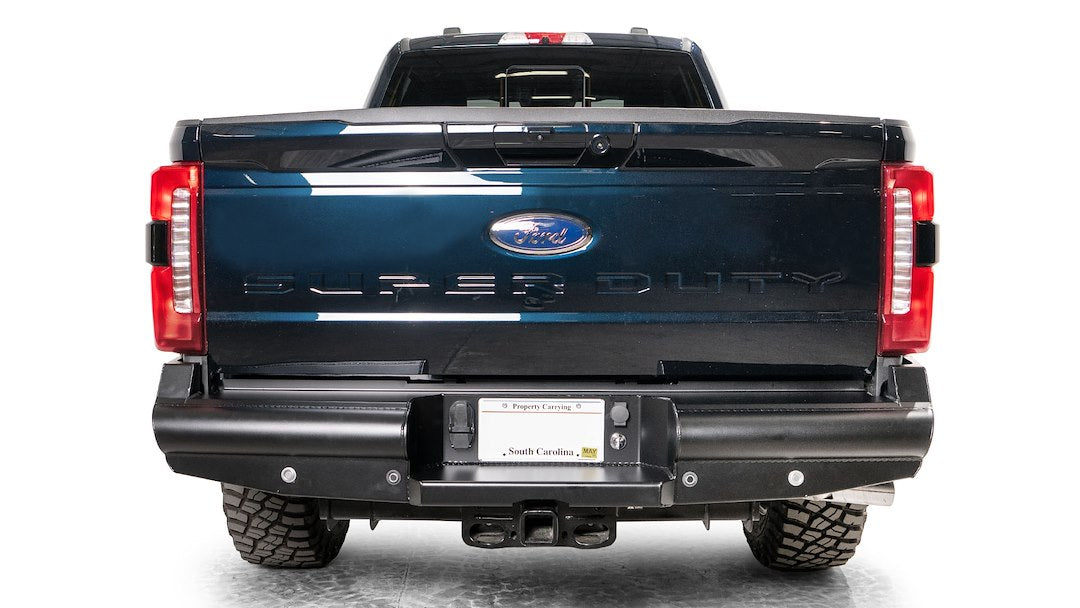 Product of Fab Fours FS23-U5950-1 Black Steel Elite Steel Matte Powder Coated Bumper 