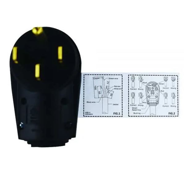 Product of Hughes Auto 50aplug Power Cord Plug End