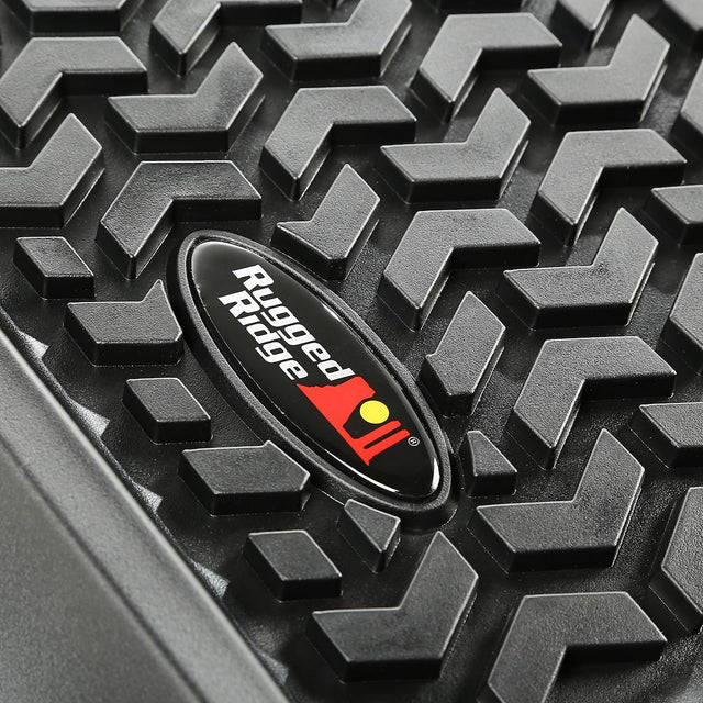 Product of Rugged Ridge All Terrain 12987.09 Black Thermoplastic Floor Liner 