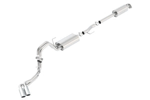 Product of Borla 140617 Touring Cat Back System Single Exhaust System Kit 