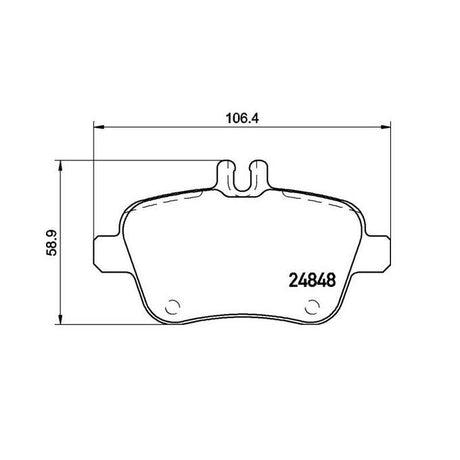 Product of Brembo P50140 Brake Pad - Set Of 4 