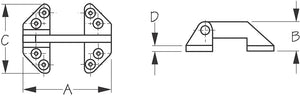 Sea Dog 205285-1 Boat Hatch Hinge||205285-1_1.Jpg||86||sdg2052851||1156996