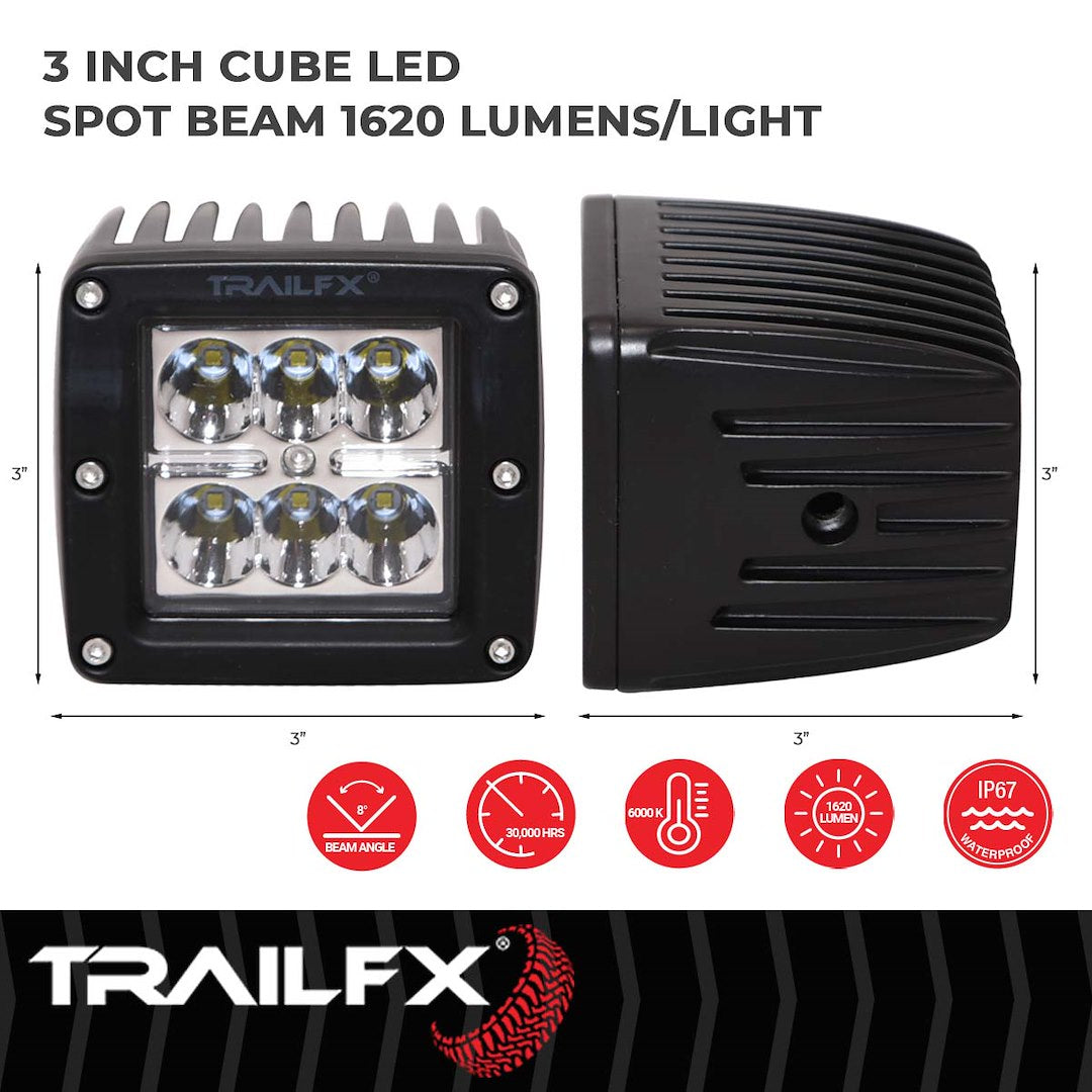 Product of TrailFX 3X2CSPPR Driving/ Fog Light 