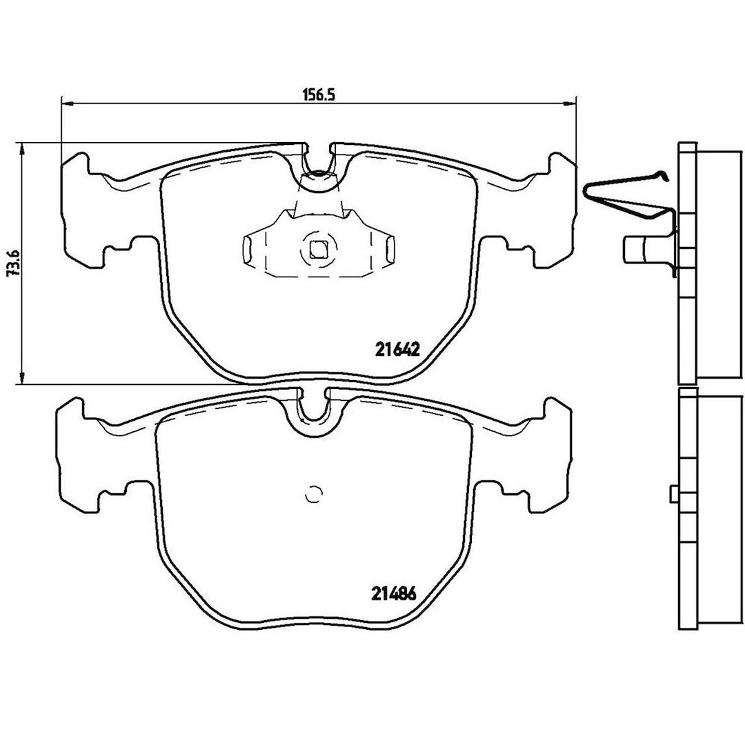 Product of Brembo P06021 Brake Pad - Set Of 4 
