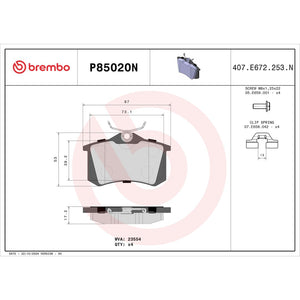 Brembo Kt00463 Brake Kit||p85020n_Drw.Jpg||89||brmkt00463||1754780
