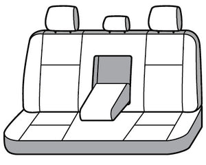 Product of Covercraft SS7483PCCH SeatSaver® Charcoal Black Polycotton Seat Cover 