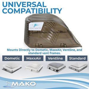Ventmate 67317 Roof Vent Cover||vnt_67317_Vent Cover_Smoke_B2c_5.Jpg||89||vnt67317||1788189