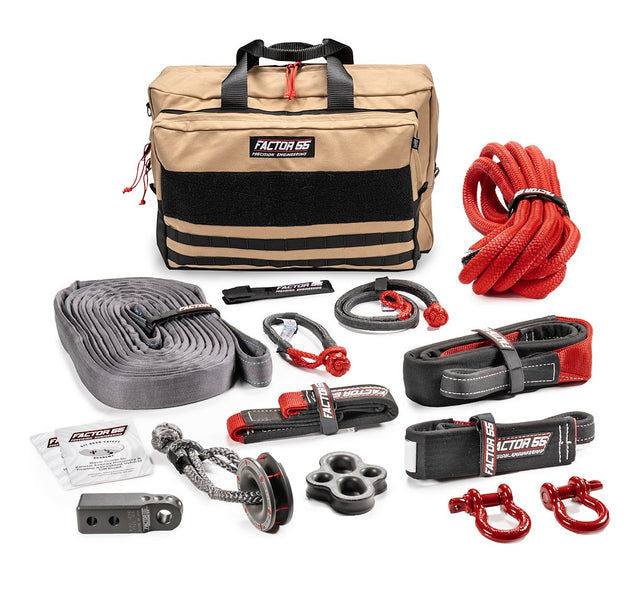 Factor 55 00480-06 Vehicle Recovery Kit||00480-06 Borah Kit Large Tan Bag - Gray.Jpg||85||fac0048006||1713499
