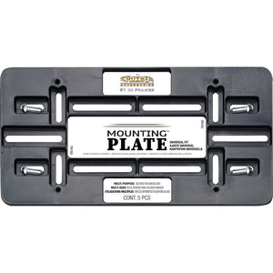 Cruiser 79150 License Plate Bracket||79150_P01-Mounting-Plate_Black-Inpack.Jpg||86||c3479150||1092938